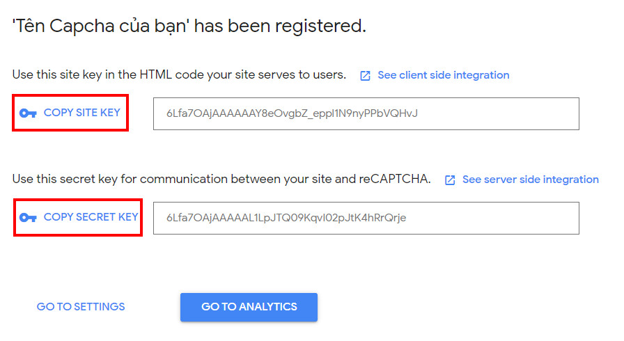 Bảo mật Website WordPress hiệu quả bằng các phương pháp tốt nhất 91 Copy Site Key và Secret Key