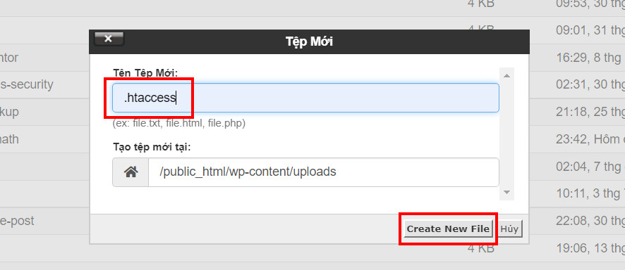 Bảo mật Website WordPress hiệu quả bằng các phương pháp tốt nhất 83 Thêm tệp htaccess
