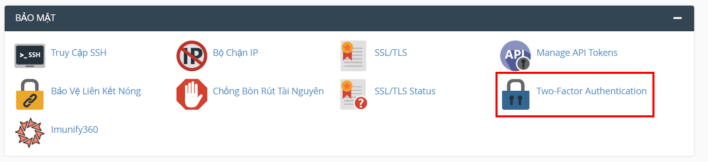 Bảo mật Website WordPress hiệu quả bằng các phương pháp tốt nhất 50 Xác thực 2 yếu tố cho Cpanel