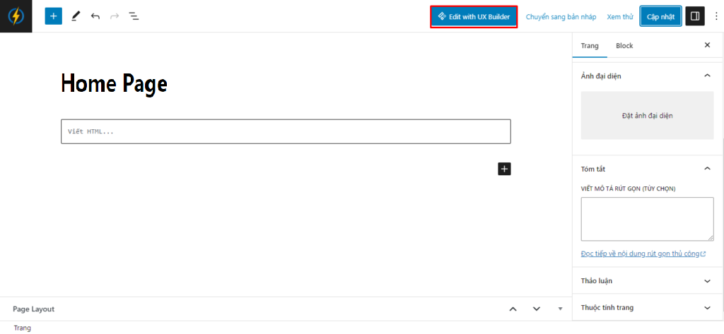 Hướng dẫn tạo Trang với thiết kế có sẵn bằng Flatsome Studio