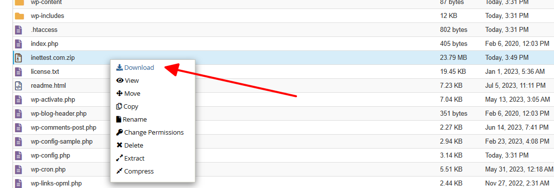 Hướng dẫn cách backup thủ công một website trên hosting cPanel