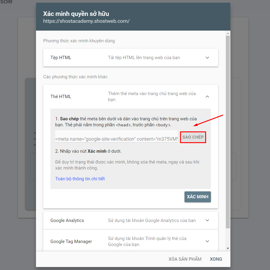 Hướng dẫn kích hoạt Google Search Console vào WordPress