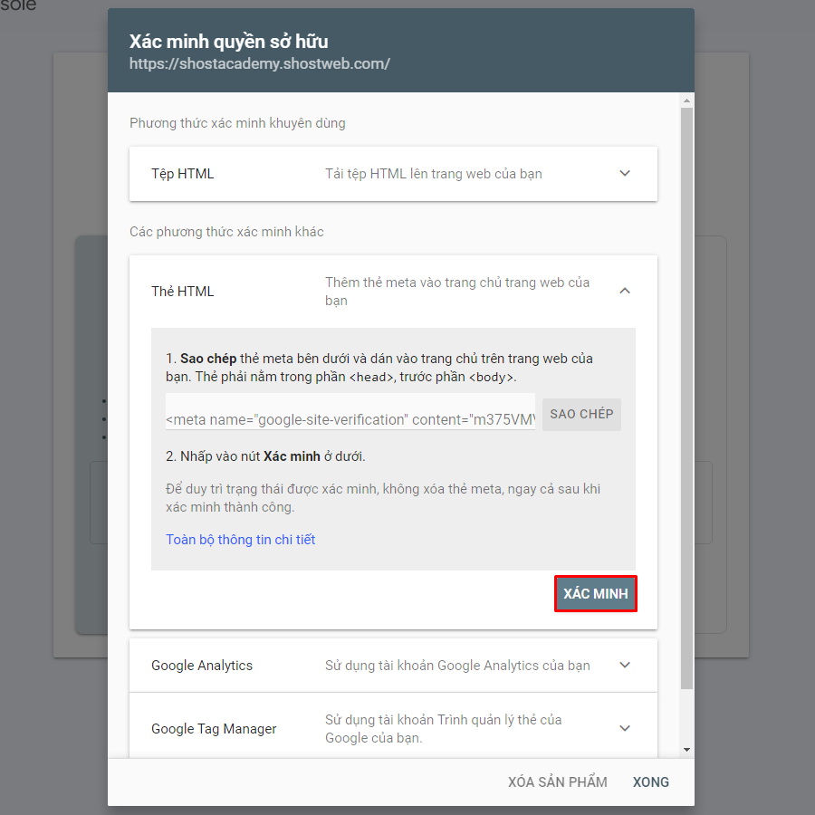 Hướng dẫn kích hoạt Google Search Console vào WordPress
