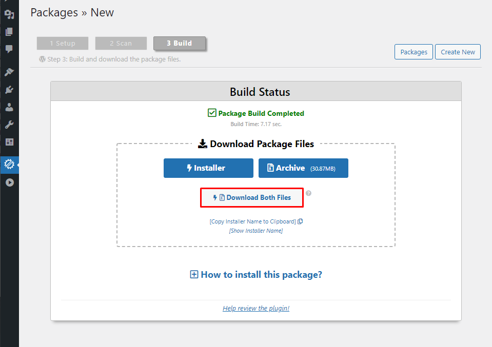 Hướng dẫn sử dụng plugin duplicator