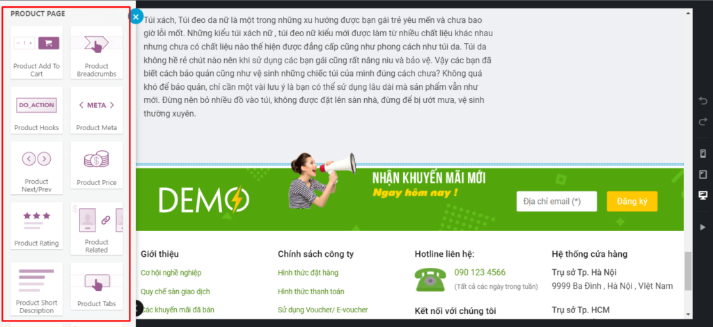 Hướng dẫn tùy biến giao diện trang sản phẩm Flatsome