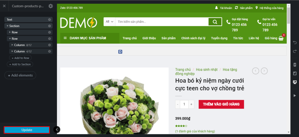 Hướng dẫn tùy biến giao diện trang sản phẩm Flatsome