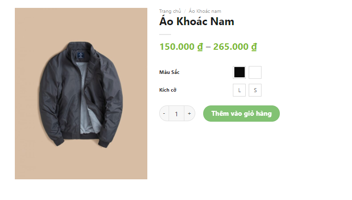 Hướng dẫn sử dụng biến thể WooCommerce