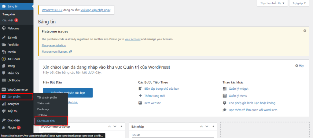 Hướng dẫn sử dụng biến thể WooCommerce