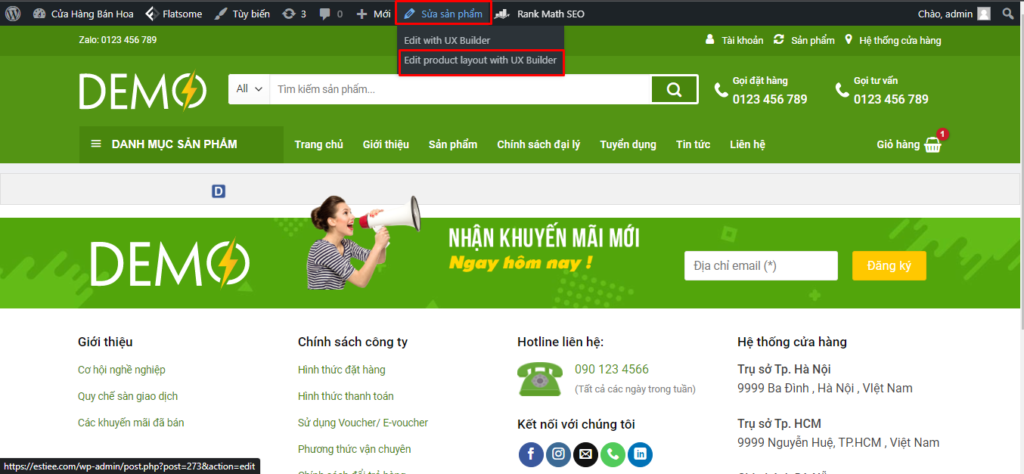 Hướng dẫn tùy biến giao diện trang sản phẩm Flatsome