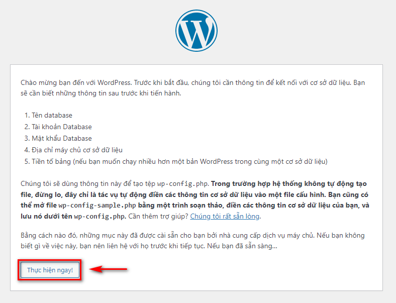 Thiết lập nhanh WordPress 2.