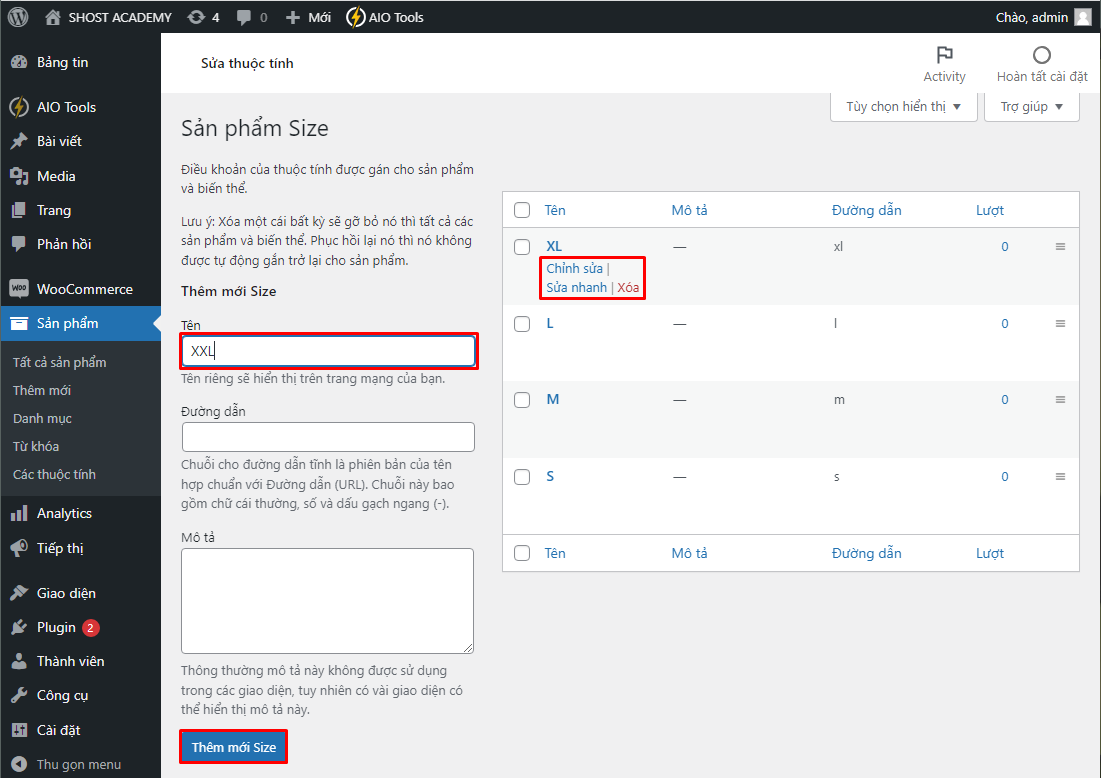 Woocommerce - Hướng dẫn quản lý sản phẩm