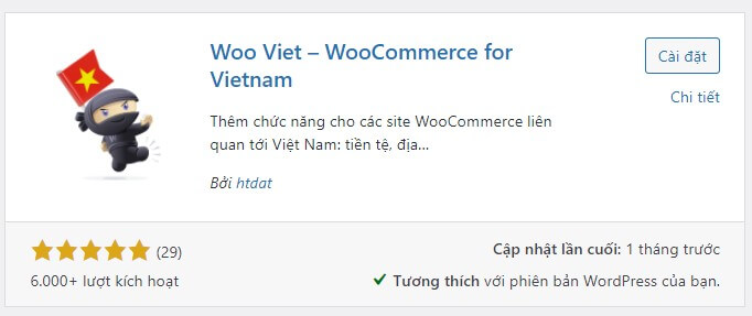 Plugin Woo Viet WooCommerce for Vietnam thêm tỉnh thành Việt Nam