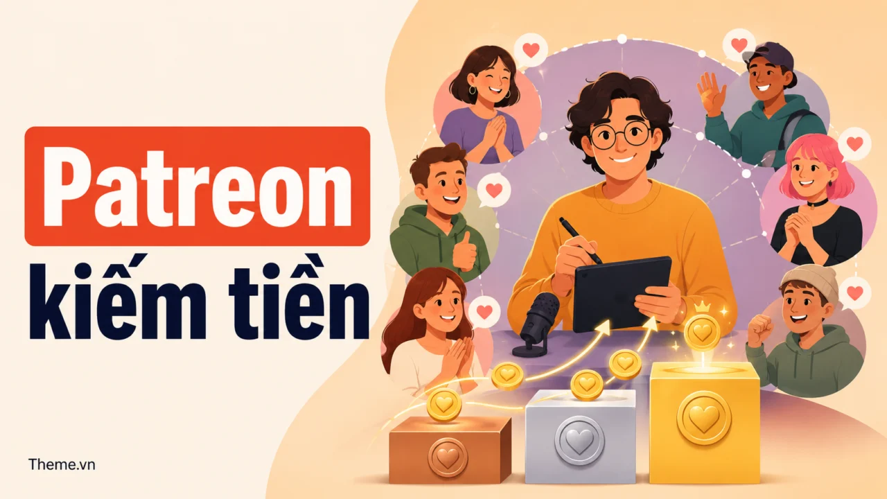 Kiếm tiền bằng Patreon: Xây dựng cộng đồng hỗ trợ tác giả